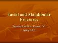 Facial and Mandibular Fractures PowerPoint PPT Presentation