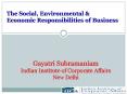 Gayatri Subramaniam Indian Institute of Corporate Affairs New Delhi PowerPoint PPT Presentation