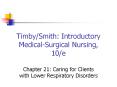 Timby/Smith: Introductory Medical-Surgical Nursing, 10/e PowerPoint PPT Presentation
