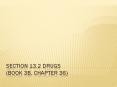 Section 13.2 Drugs (Book 3B, Chapter 36) PowerPoint PPT Presentation