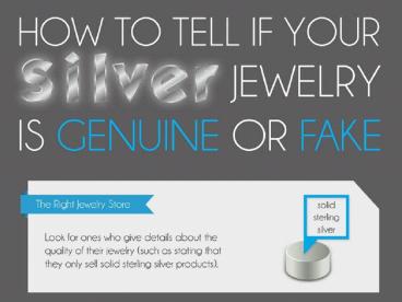 PPT – An infographic on “How to tell if your silver jewelry is genuine ...
