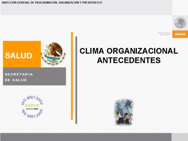 CLIMA ORGANIZACIONAL ANTECEDENTES