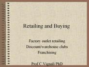 Retailing and Buying