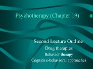 Psychotherapy (Chapter 19)