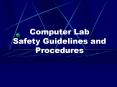 Computer Lab Safety Guidelines and Procedures PowerPoint PPT Presentation