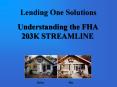 Understanding  Streamline 203(k) Loans PowerPoint PPT Presentation