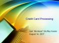 Credit Card Processing PowerPoint PPT Presentation