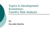 Topics in Development Economics: Country Risk Analysis PowerPoint PPT Presentation