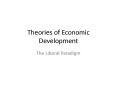 Theories of Economic Development PowerPoint PPT Presentation