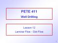PETE 411 Well Drilling PowerPoint PPT Presentation