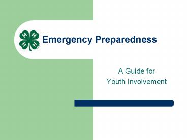 Emergency Preparedness