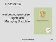 Respecting Employee Rights and Managing Discipline PowerPoint PPT Presentation
