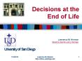 Decisions at the End of Life PowerPoint PPT Presentation