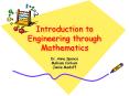 Introduction to Engineering through Mathematics PowerPoint PPT Presentation