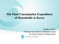 The Final Consumption Expenditure of Households in Korea PowerPoint PPT Presentation