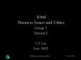 B368 Business Issues and Ethics PowerPoint PPT Presentation