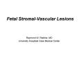 Fetal Stromal-Vascular Lesions PowerPoint PPT Presentation