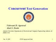 Concurrent Test Generation