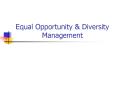 Equal Opportunity PowerPoint PPT Presentation
