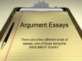 Argument Essays PowerPoint PPT Presentation