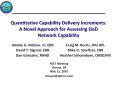 Quantitative Capability Delivery Increments: A Novel Approach for Assessing DoD Network Capability PowerPoint PPT Presentation