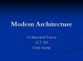 Modern Architecture PowerPoint PPT Presentation
