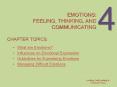 Emotions: Feeling, thinking, and communicating PowerPoint PPT Presentation