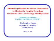 Minimizing Hospital-Acquired Complications