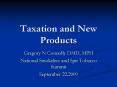 Taxation and New Products PowerPoint PPT Presentation