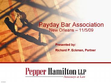 Payday Bar Association New Orleans 
