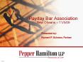 Payday Bar Association New Orleans  PowerPoint PPT Presentation
