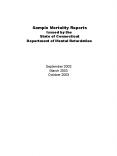 Sample Mortality Reports PowerPoint PPT Presentation