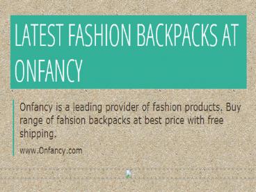 Fashion Backpacks | Denim Backpacks |  Designer Fashion Backpacks