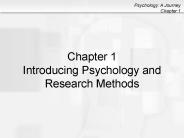 Chapter 1 Introducing Psychology and Research Methods