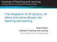 The integration of off-campus, off-shore and online delivery into teaching and learning PowerPoint PPT Presentation