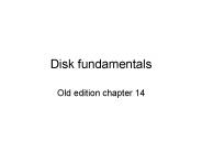 Disk fundamentals