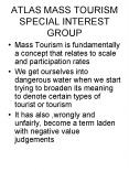 ATLAS MASS TOURISM SPECIAL INTEREST GROUP PowerPoint PPT Presentation