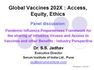 Global Vaccines 202X : Access, Equity, Ethics