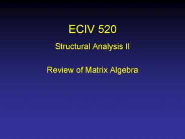 ECIV 520