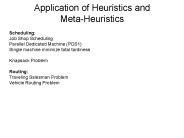 Application of Heuristics and