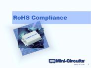RoHS Compliance
