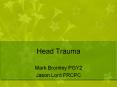 Head Trauma PowerPoint PPT Presentation