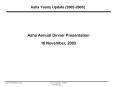 Asha Yearly Update (2002-2003) PowerPoint PPT Presentation