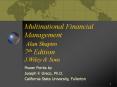 Multinational Financial Management Alan Shapiro 7th Edition J.Wiley PowerPoint PPT Presentation