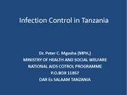 Infection Control in Tanzania