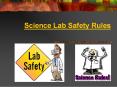 Science Lab Safety Rules PowerPoint PPT Presentation