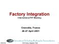 Factory Integration International FtF Meeting PowerPoint PPT Presentation
