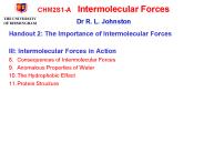CHM2S1-AIntermolecular Forces  Dr R. L. Johnston