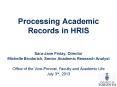 Processing Academic Records in HRIS PowerPoint PPT Presentation