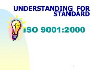 UNDERSTANDING FOR STANDARD